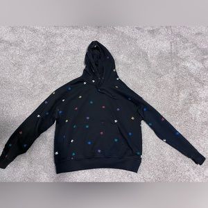 Champion hoodie. Multicolor Champion logo. Size Large.